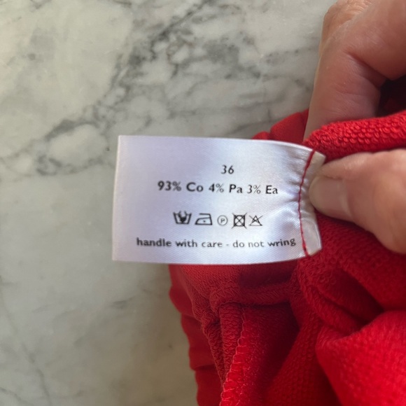 NWT Susanne Bommer Red Culottes/Shorts Sz 36 - Picture 5 of 5